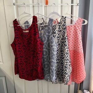 Faded Glory lot of 4 multicolor tanks size XXL